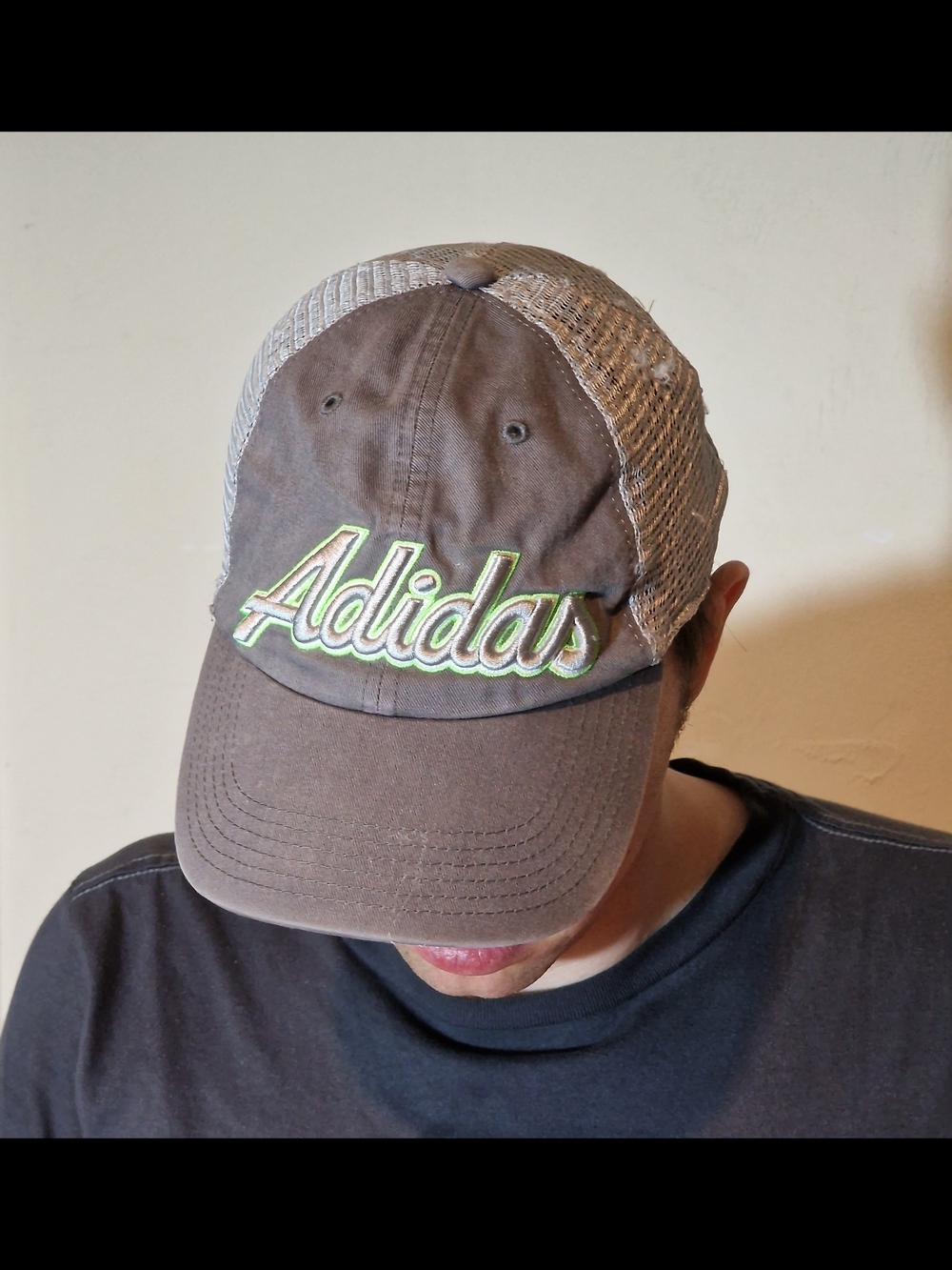 Adidas Men's Brown Mesh Baseball Cap